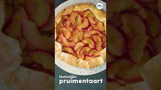 Makkelijke pruimentaart recept  Shorts  Allerhande [upl. by Aivon519]