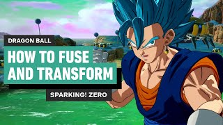 Dragon Ball Sparking Zero  How to Transform and Fuse [upl. by Isaacson]