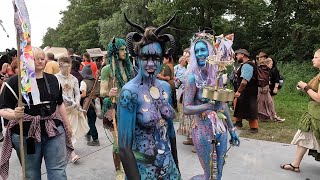 best body paintbody art at Castlefest [upl. by Lietman]