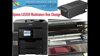 Epson L15150 Printer Maintenance Box Change  Replacement  Reset [upl. by Bathilda845]