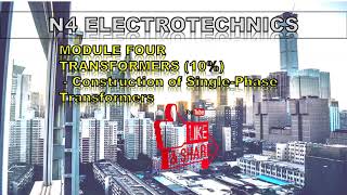 Module 41 Construction of Single Phase Transformers [upl. by Sadiras]