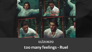 แปลเพลง too many feelings  ​Ruel Thaisub ความหมาย ซับไทย [upl. by Maidy]