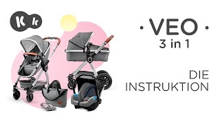 VEO 3 in 1Kinderwagen von Kinderkraft  Montageanleitung [upl. by Mireielle]