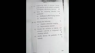 MSc Chemistry 1stSemester All Previous Question Papers spumandi hpushimla 2024 exampreparation [upl. by Annaeg]