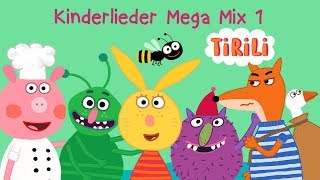 Kinderlieder Mega Mix 1 Auf der Mauer und 9 weitere Lieder  TiRiLi Kinderlieder  über 20 Minuten [upl. by Zaremski]