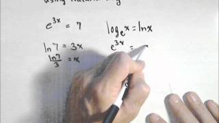 Solving an Exponential Equation Using Natural Log [upl. by Leirrad]