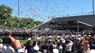 West Point 2015 Graduation Hat Toss [upl. by Asyar]