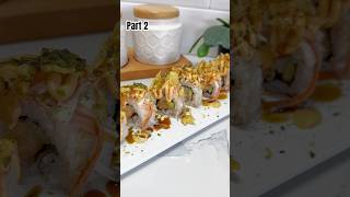 SHRIMP TEMPURA ROLL SUSHI‼️ shortvideo sushi sushilovers sushitei tempurasushi sushihomemade [upl. by Ahseekat]