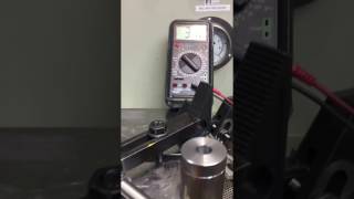 Magnetic pickup testing on a flywheel at Bartech Marine Engineering [upl. by Bogie]