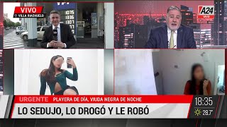 🚨PLAYERA DE DÍA VIUDA NEGRA DE NOCHE DROGABA A SUS VÍCTMAS Y LES ROBABA [upl. by Hepza]