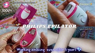 Philips Satinelle hair epilator for women  Epilator Review amp Tutorial  Easy Hair removal at home [upl. by Southard404]