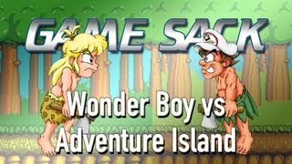 Wonder Boy vs Adventure Island  Review  Game Sack [upl. by Terej]