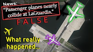 Was this a Near Collision  Viral NONIncident at LaGuardia [upl. by Enidualc]