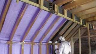 Kenilworth Loft Conversion Spray insulated with Basf Walltite Vid 1 [upl. by Andrej]