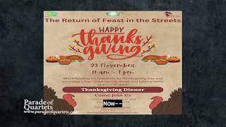 209 Thanksgiving Feast in theStreet [upl. by Hairim]