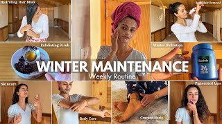 WINTER MAINTENANCE ROUTINE 🎀 self care  pamper routine  12 beauty tips  Garima Vermaa [upl. by Okorih162]