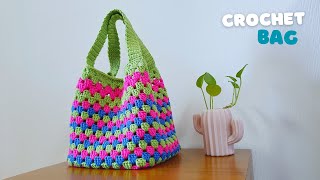 Crochet Tote Bag  Crochet Handbag Step by Step Tutorial  ViVi Berry Crochet [upl. by Rhoads]