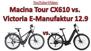 KTM Macina Tour CX610 vs Victoria eManufaktur 129  Bosch CX 4 Gen TourenEBikes [upl. by Annerahs]