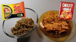 LUCKY ME PANCIT CANTON SWEET amp SPICY amp CHEEZ IT CRUNCH WITH CHEESE ASMR MUKBANG [upl. by Siderf986]