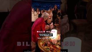 Billie Eilish wins Song Of The Year at The GRAMMYs billieeilish grammys barbie shorts awards [upl. by Acinoryt]