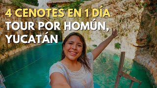 HOMÚN YUCATÁN  4 CENOTES EN 1 SOLO TOUR [upl. by Ailisab]