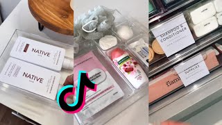 guest bathroom organizing and restocking  ASMR  tiktok compilations [upl. by Notlaw]