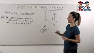 Clasa a VIIIa  Teorema celor 3 perpendiculare [upl. by Andrew]