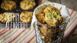 Muffin vegani salati ai carciofi [upl. by Ariaz]