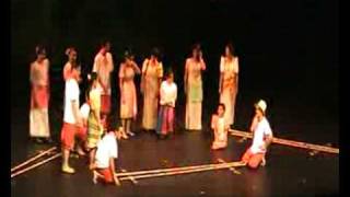 Philippine Slow amp Fast Tinikling Dance Filipino folk dance [upl. by Assele]