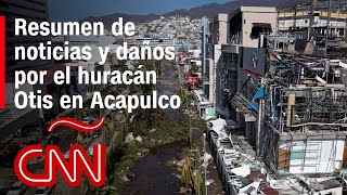 Resumen de noticias y daños por el huracán Otis en Acapulco [upl. by Murton]