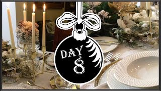 My Christmas My Style 2018 Collaboration  Winter Wonderland Table Setting Day 8 [upl. by Siriso]