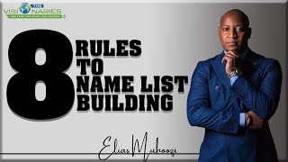 Eight rules to namelist building by Elias Muhoozi [upl. by Zena642]