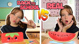 BACK TO SCHOOL VS REAL STUFF [upl. by Kravits]