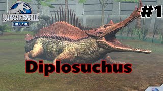 Jurassic World The Game  EP 1 Fuse Hybrid Diplosuchus ไอเข้แม่น้ำไนล์ [upl. by Nyvrem]