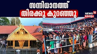 Sabarimala Mandala Pooja  സന്നിധാനത്ത് തിരക്കു കുറഞ്ഞു  Makaravilakku  Makara Jyothi [upl. by Annoyi]