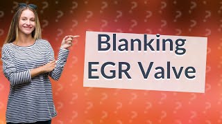 Will blanking EGR valve get performance [upl. by Benisch]