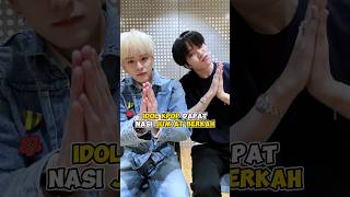 Asahi dan Jaehyuk Treasure dapat nasi jumat berkah kpop shorts [upl. by Lledra]