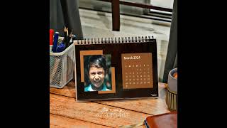 New Year Calendar 🗓️  Personalized New Year Calendar Table calendarcalender calender2024 [upl. by Idas]