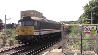 70000 quotBritanniaquot and Intercity livery 47828 passes Rochester to Dover Priory [upl. by Spiro891]