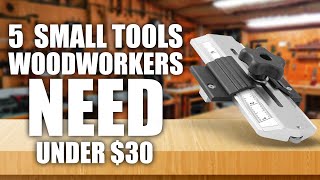 5 Tools Under 30 Every Woodworker Needs [upl. by Rammus]