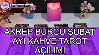 AKREP YUKSELEN AKREP BURCU ŞUBAT AYI KAHVE TAROT AÇILIMI burçyorumları [upl. by Panthea]