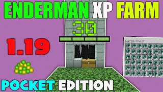 Enderman XP Farm Tutorial in Minecraft 119  Pocket Edition  MCPE [upl. by Etezzil]