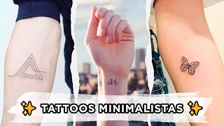 Ideas para Tatuajes MINIMALISTAS ✨ [upl. by Kizzee]