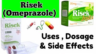 Risek 40 mg Capsule  Omeprazole 40 mg Capsules  Gastric Ulcer Treatment  Risek Injection Uses [upl. by Napas135]