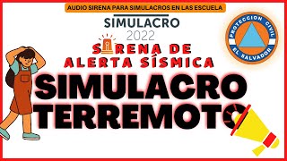 ⚠️SIMULACRO DE TERREMOTO  AUDIO SIRENA⚠️ [upl. by Vasilek314]