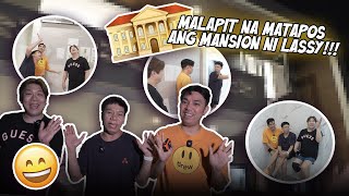 MALAPIT NA MATAPOS ANG MANSION NI LASSY HOUSE UPDATE ALMOST COMPLETE NA  BEKS BATTALION [upl. by Ajnek]