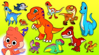 Baby Dinosaur ABC  Learn the Alphabet with 26 CARTOON BABY DINOSAURS  T is for TREX  Club Baboo [upl. by Gnaoh114]