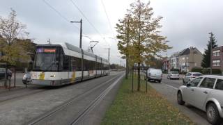 De Lijn Hermelijn 7278 Wijnegem Fortveld  Antwerpen tramstad  tramlijn 5 [upl. by Arlana53]