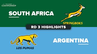 The Rugby Championship 2023  South Africa v Argentina  Rd 3 Highlights [upl. by Eeneg]