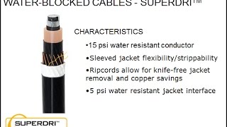 Prysmian SuperDri™ URD Medium Voltage Cable [upl. by Araiet]